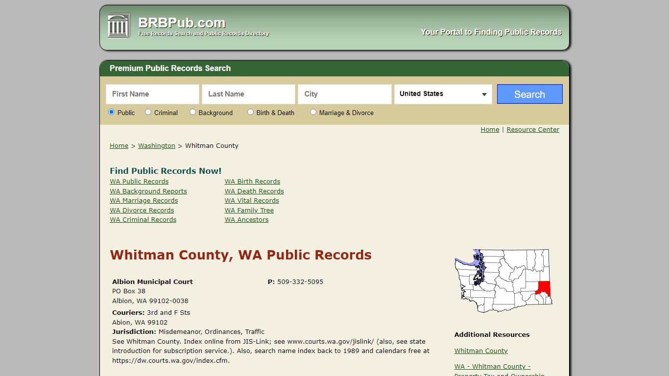 Whitman County Public Records | Search Washington ...