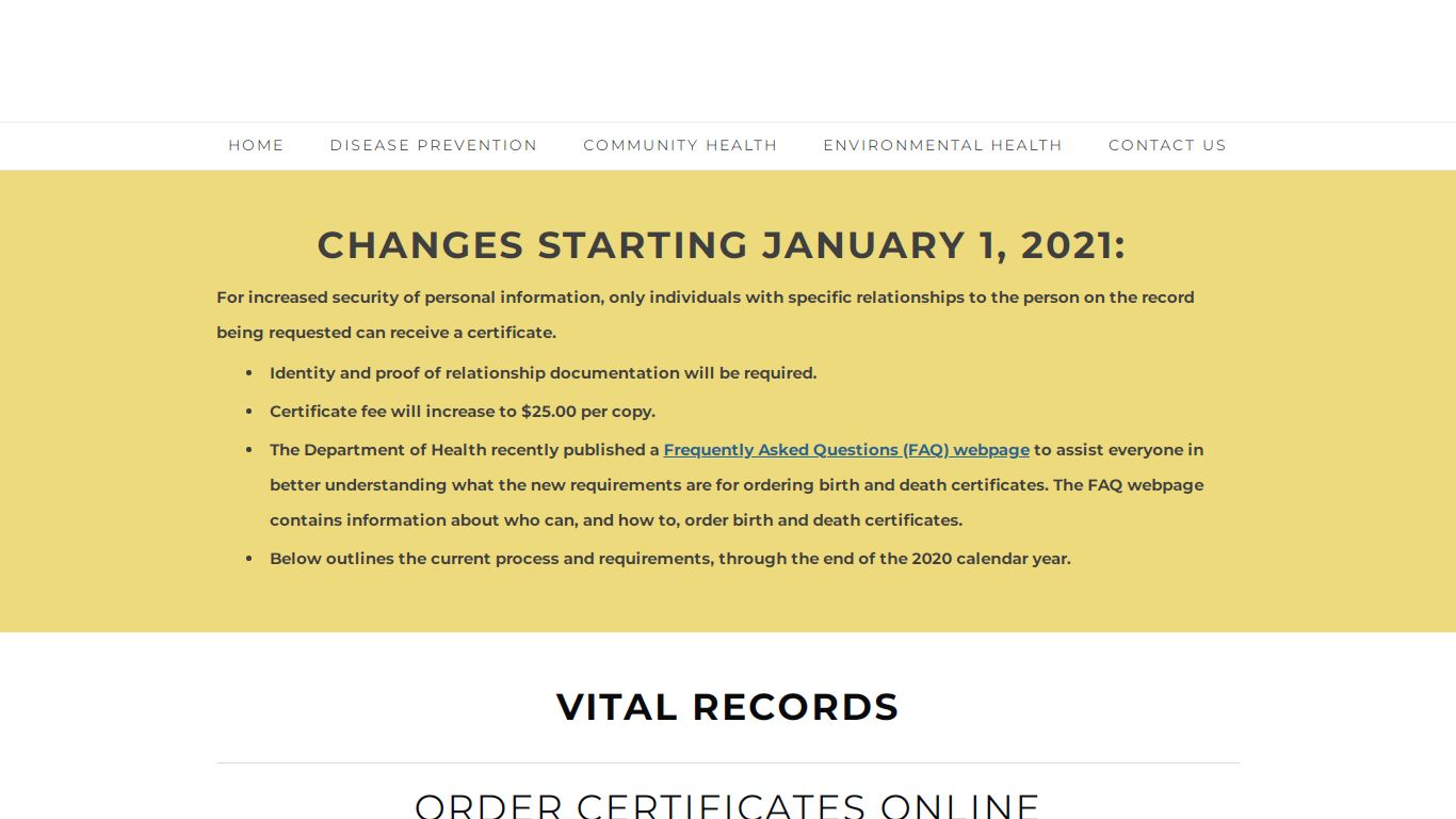 Vital Records - Whitman County Public Health
